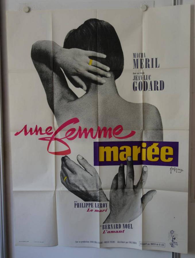 Une Femme Mariee - A Married Woman original release large french movie poster